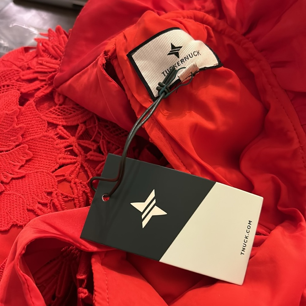 Red Guipure Lace Daphne Dress
TUCKERNUCK - Picture 7 of 11